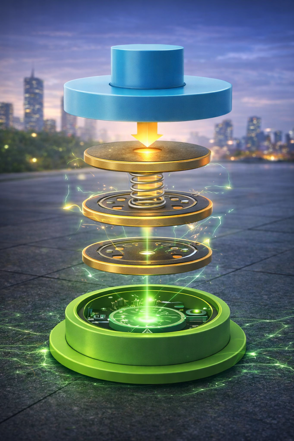 Footsteps turned into electricity